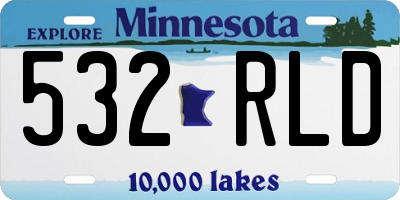 MN license plate 532RLD