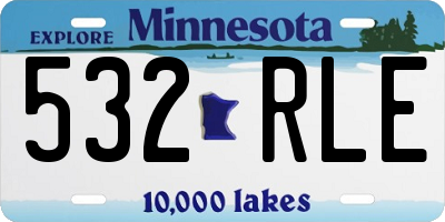 MN license plate 532RLE