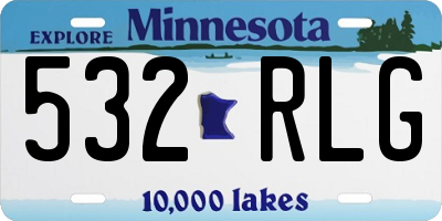 MN license plate 532RLG