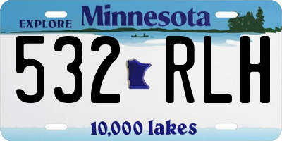 MN license plate 532RLH