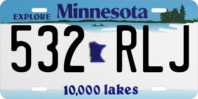 MN license plate 532RLJ