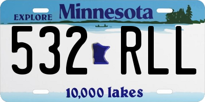 MN license plate 532RLL