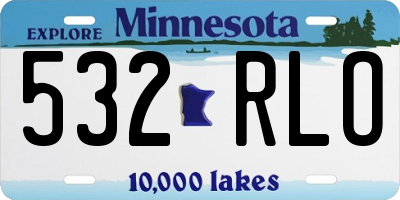 MN license plate 532RLO