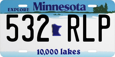 MN license plate 532RLP