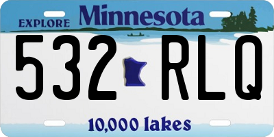MN license plate 532RLQ