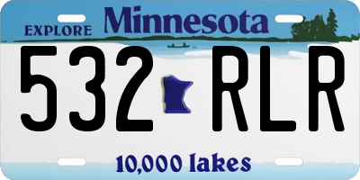 MN license plate 532RLR