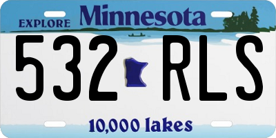 MN license plate 532RLS