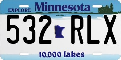 MN license plate 532RLX