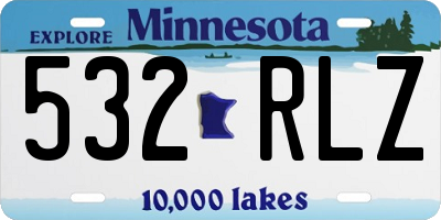 MN license plate 532RLZ