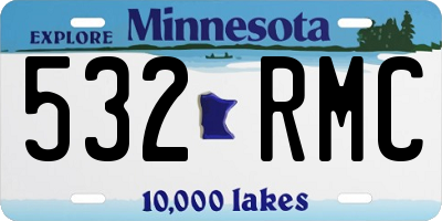 MN license plate 532RMC