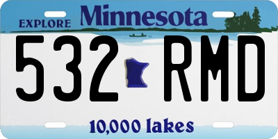 MN license plate 532RMD