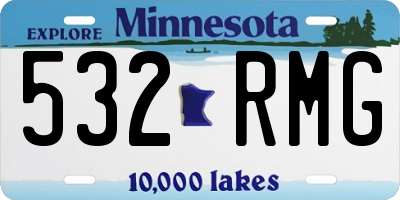 MN license plate 532RMG