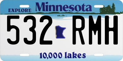 MN license plate 532RMH