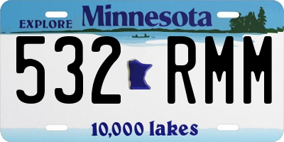 MN license plate 532RMM