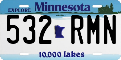 MN license plate 532RMN