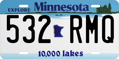 MN license plate 532RMQ