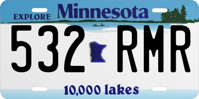 MN license plate 532RMR