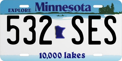 MN license plate 532SES