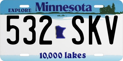 MN license plate 532SKV