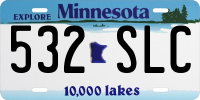 MN license plate 532SLC