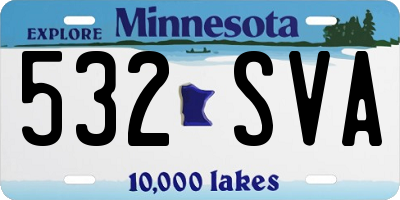 MN license plate 532SVA