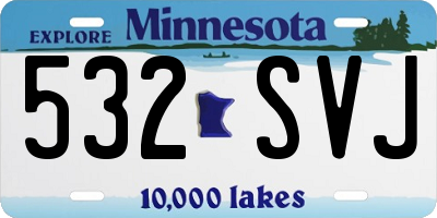 MN license plate 532SVJ