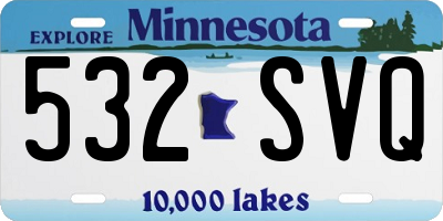 MN license plate 532SVQ