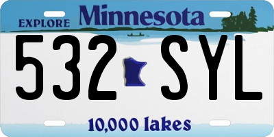 MN license plate 532SYL