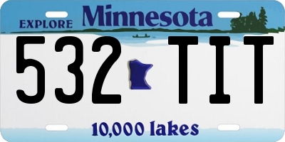 MN license plate 532TIT