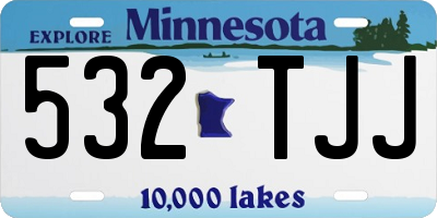 MN license plate 532TJJ