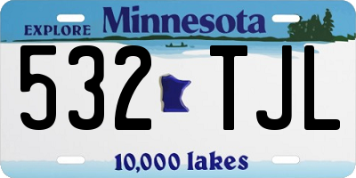 MN license plate 532TJL