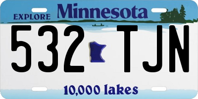 MN license plate 532TJN