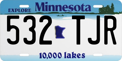 MN license plate 532TJR