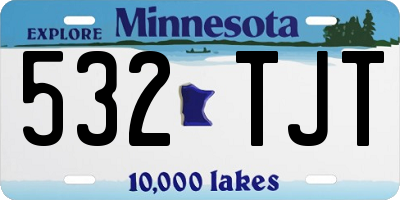 MN license plate 532TJT