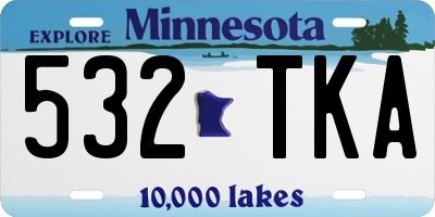 MN license plate 532TKA