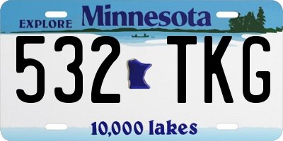 MN license plate 532TKG