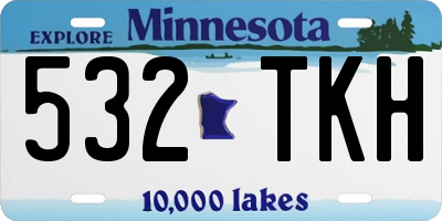 MN license plate 532TKH
