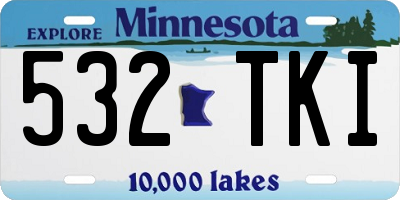 MN license plate 532TKI
