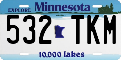 MN license plate 532TKM