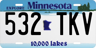 MN license plate 532TKV