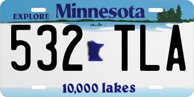 MN license plate 532TLA
