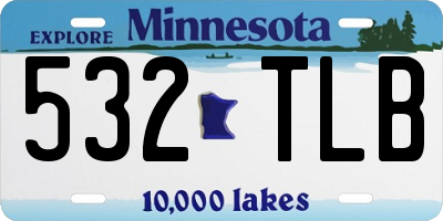 MN license plate 532TLB