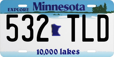 MN license plate 532TLD