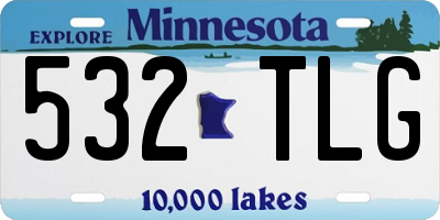 MN license plate 532TLG