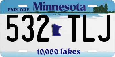 MN license plate 532TLJ
