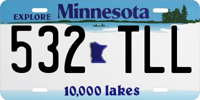 MN license plate 532TLL