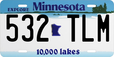 MN license plate 532TLM