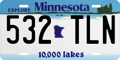 MN license plate 532TLN