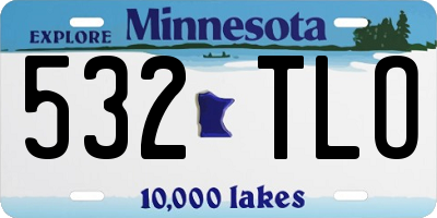 MN license plate 532TLO