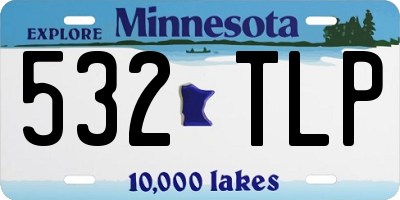 MN license plate 532TLP